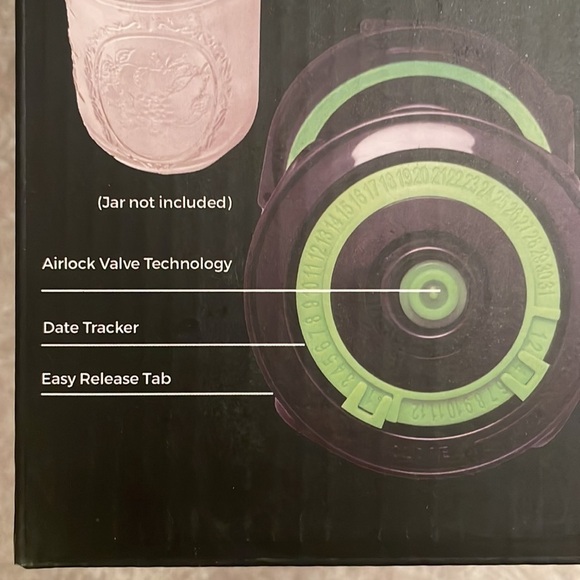 Brand New 4-Pack Burp Lids Curing Kit Wide Mouth Mason Jars Vacuum Seal w/ Pump - Picture 11 of 14